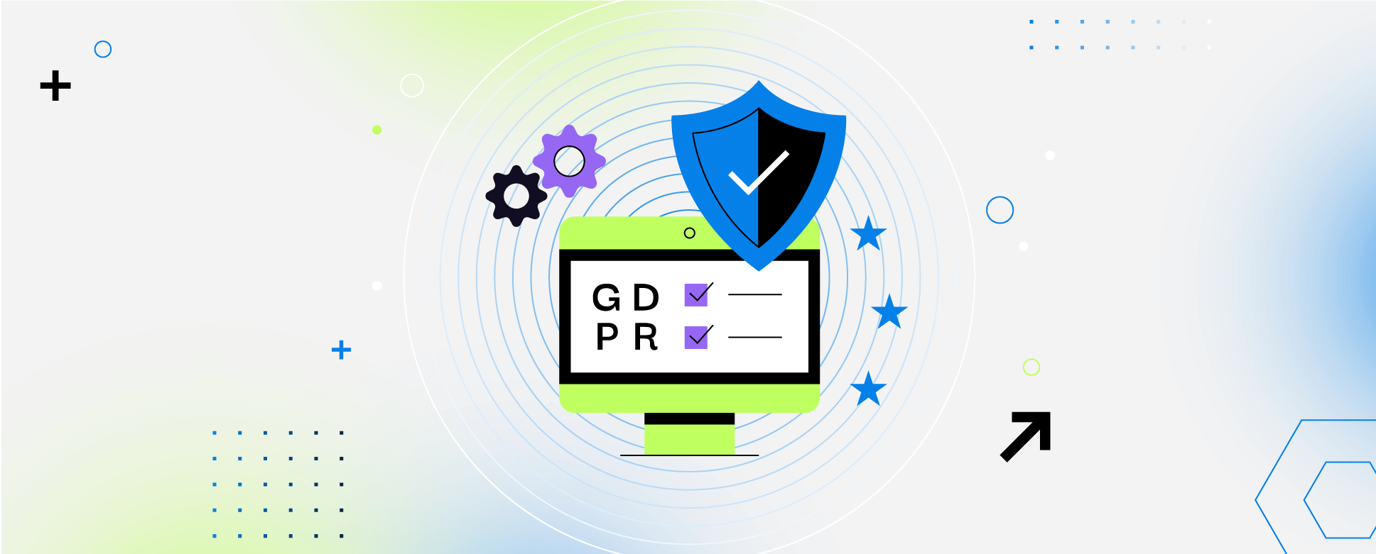 Illustraction depicting a GDPR compliance checklist 
