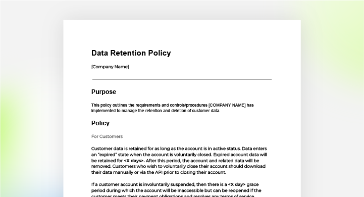 data-retention-policy-template
