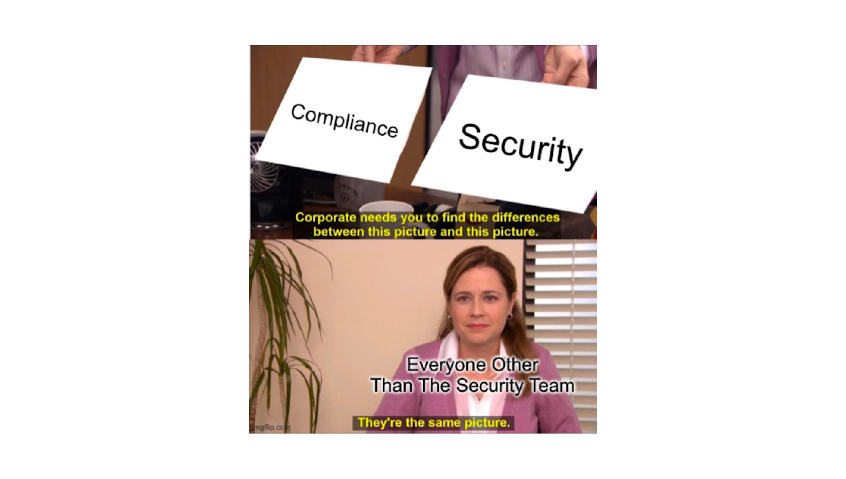 Security vs Compliance Meme1